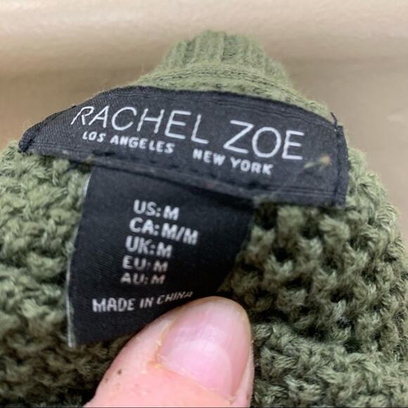 Rachel Zoe Crewneck One Shoulder Button Sweater - Picture 7 of 10